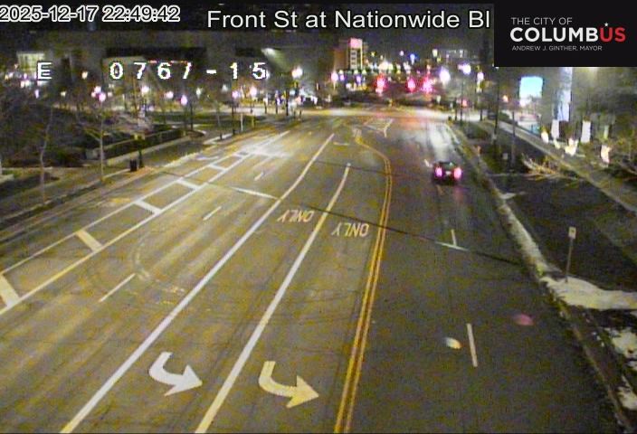 Arena District: Front St at Nationwide Blvd