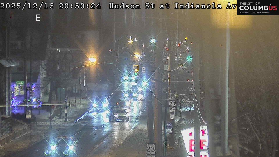 Old North Columbus: City of Columbus) Hudson St at Indianola Ave