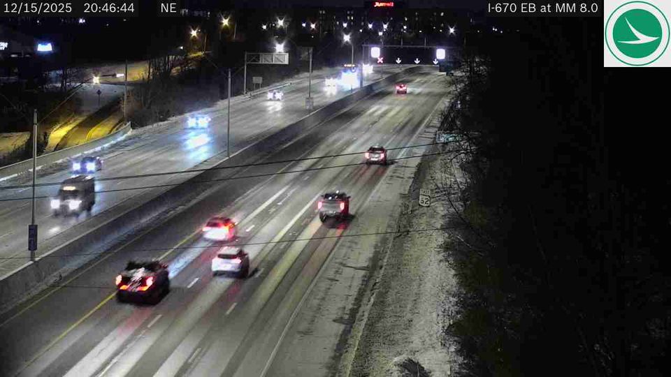 Columbus: I-670 EB at MM 8.0, East of 5th Ave