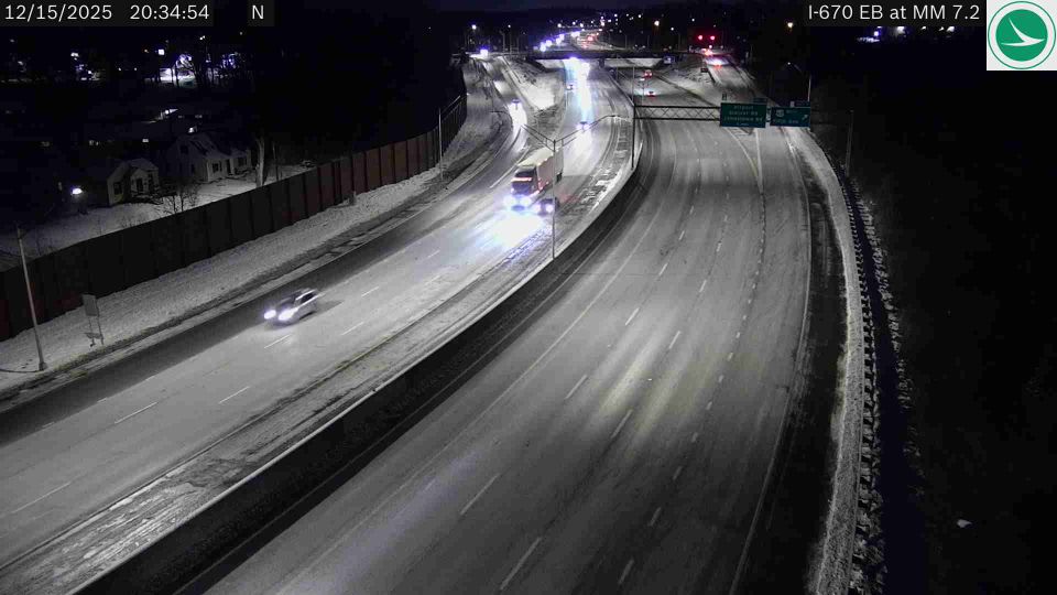 Columbus: I-670 EB at MM 7.2, East of Nelson Rd/US-62