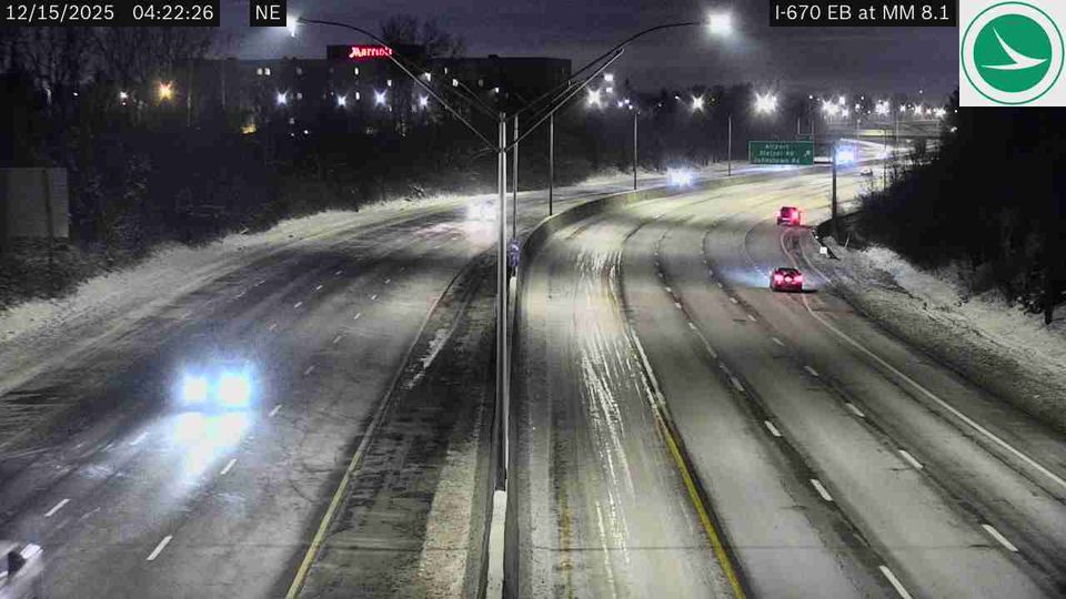 Columbus: I-670 EB at MM 8.1, East of 5th Ave