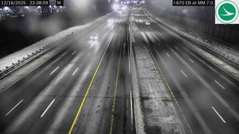 Columbus: I-670 EB at MM 7.0, W of Nelson Rd