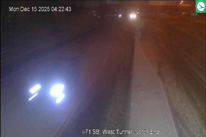 Pendleton: I-71 SB, West Tunnel, North End