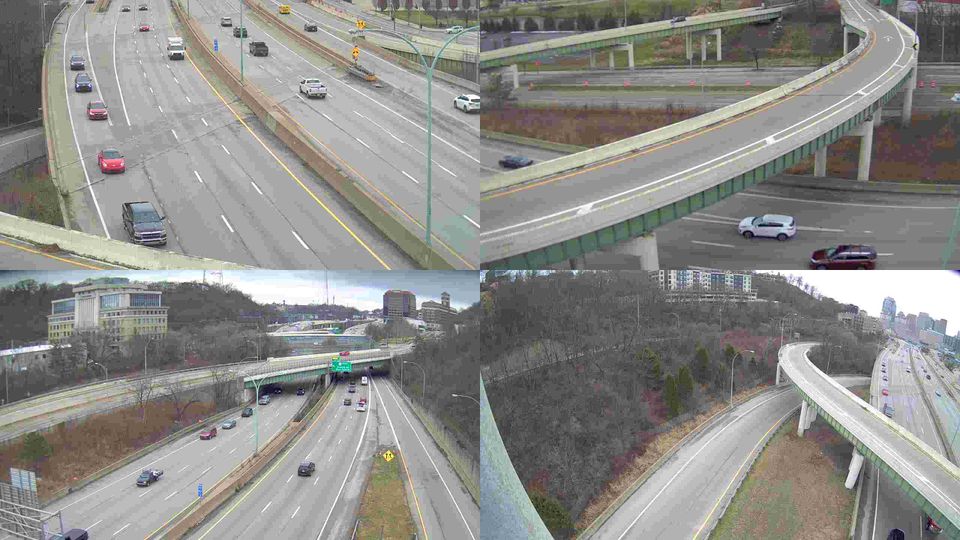 Cincinnati: Mount Adams: I-71 at Casino, Gilbert Ave