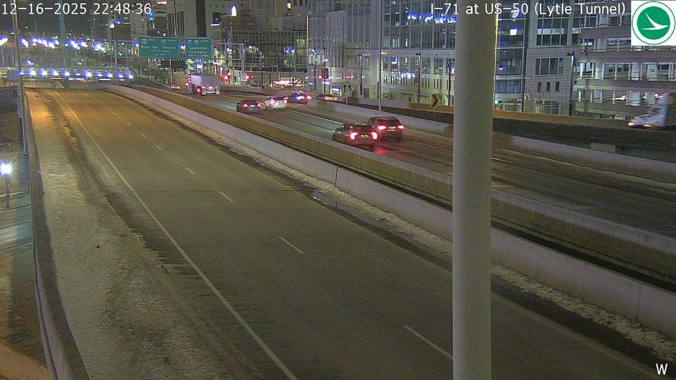 Pendleton: I-71 at US-50 (Lytle Tunnel)