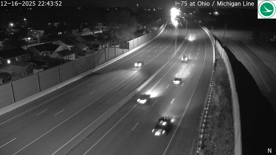 Toledo: I-75 at Ohio/Michigan Line