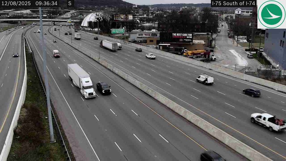 Cincinnati: Camp Washington: I-75 at South of I-74