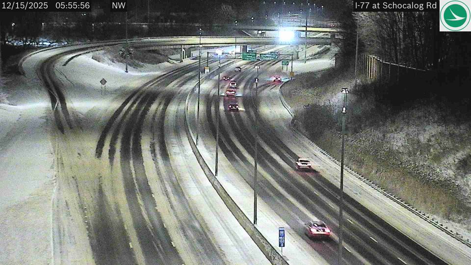 Akron: Fairlawn Heights: I-77 at Schocalog Rd