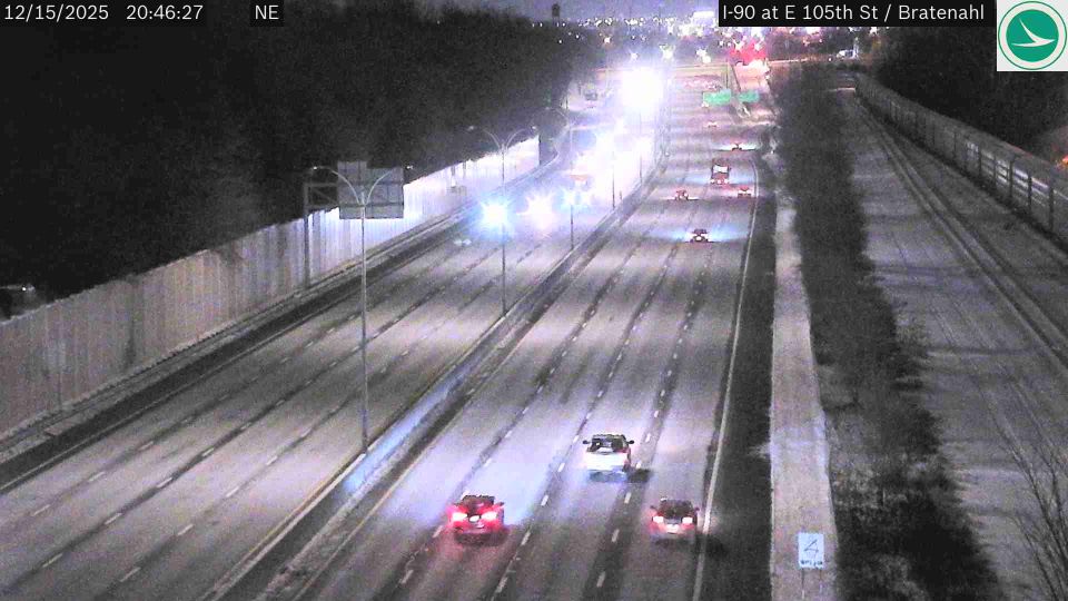 East Cleveland: I-90 at E 105th St - Bratenahl Rd