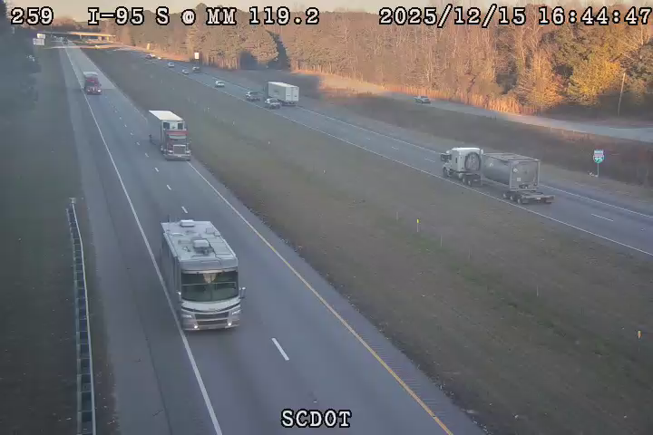 Manning: I-95 S @ MM 119.2