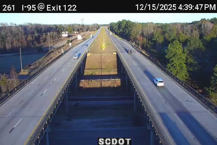 Alcolu: I-95 N @ MM 122 (US 521)