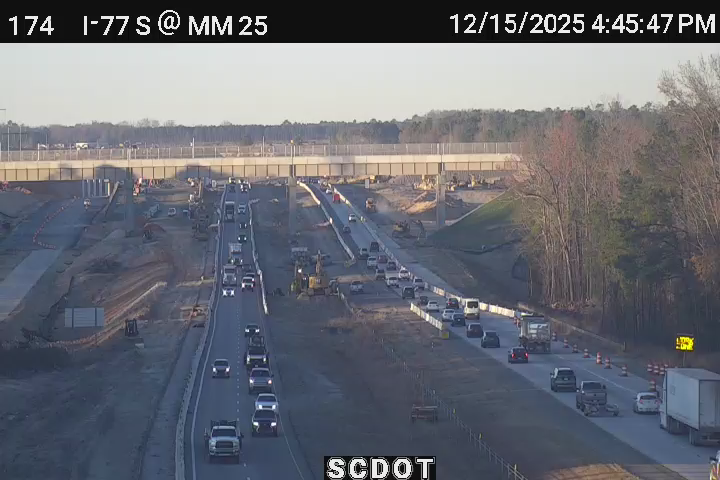 Blythewood: I-77 S @ MM 25