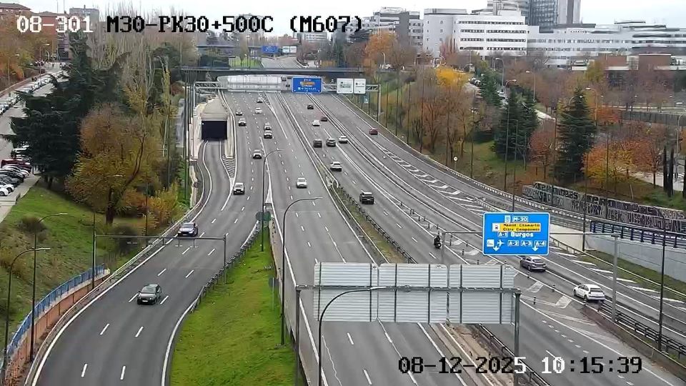 Madrid: Valverde: M30 - PK30+500 C (M607)