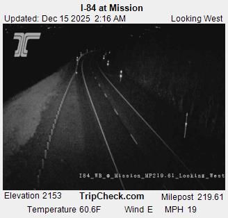 Pendleton: I-84 at Mission