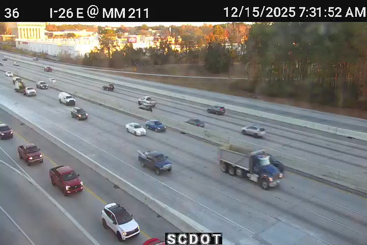 North Charleston: I-26 E @ MM 211