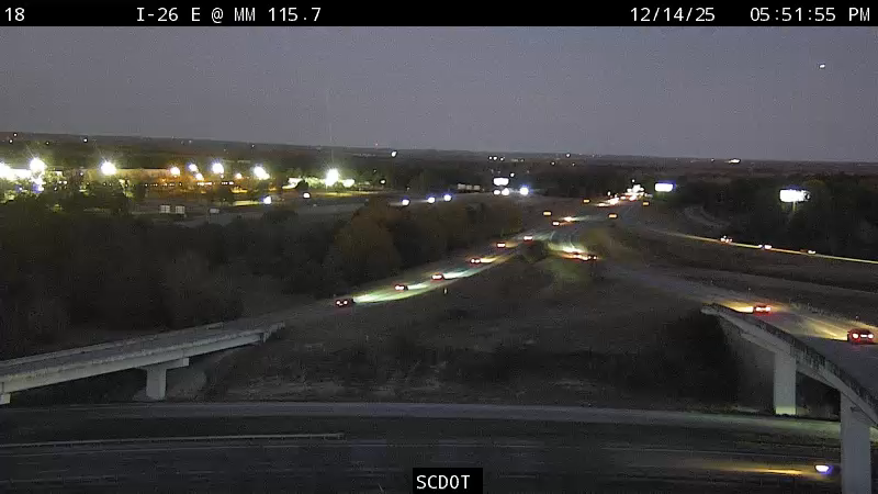 Cayce: I-26 E @ MM 115.7 (I-77 S Entrance Ramp)