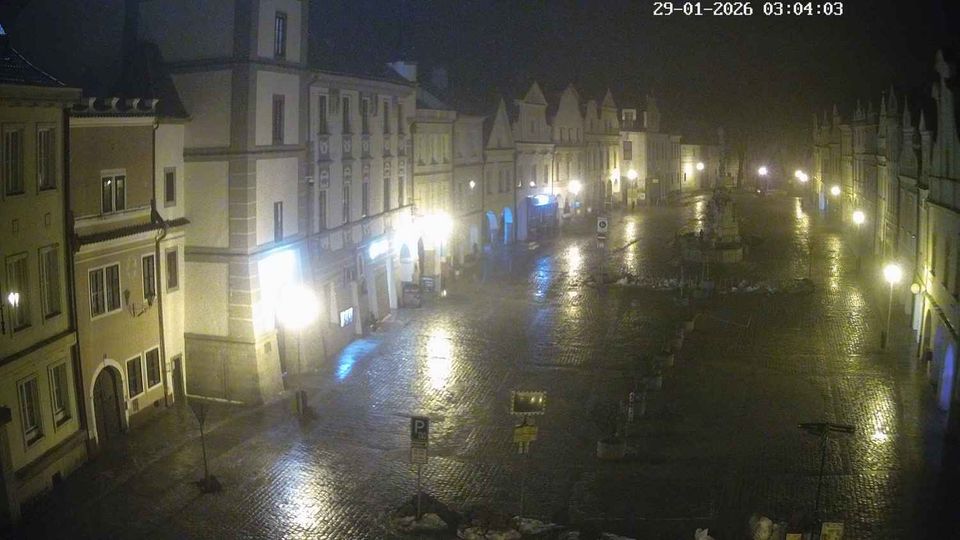 Trebon › West: Masaryk Square - Mariánský sloup