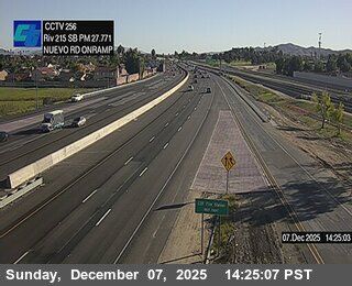 Perris › South: I-215 : (256) Nueveo Road Onramp