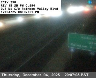 Rainbow › South: I-15 : (298) 0.5 mi S/O - Valley Truck Inspection Station