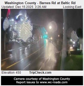 West Haven: Washington County - Barnes Rd at Baltic Rd