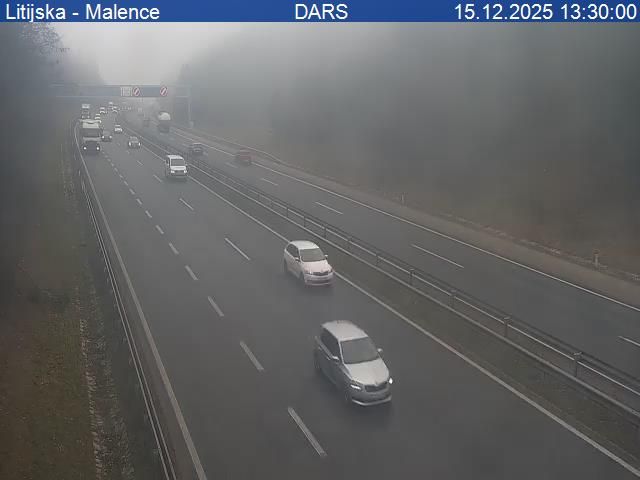 Ljubljana: Bizovik: A1/E57, Ljubljana - vzhodna obvoznica, Litijska - Malence