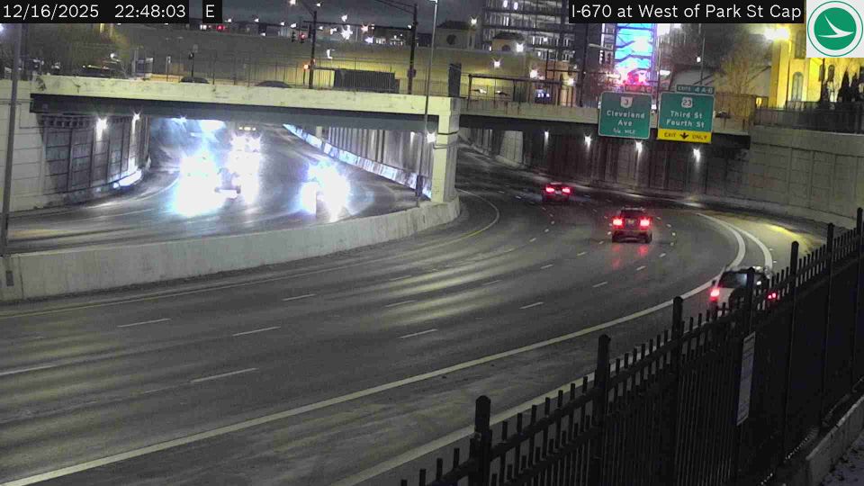 Park Street District: I-670 at West of Park St Cap