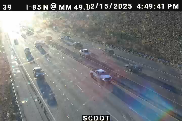 Greenville: I-85 N @ MM 49.3