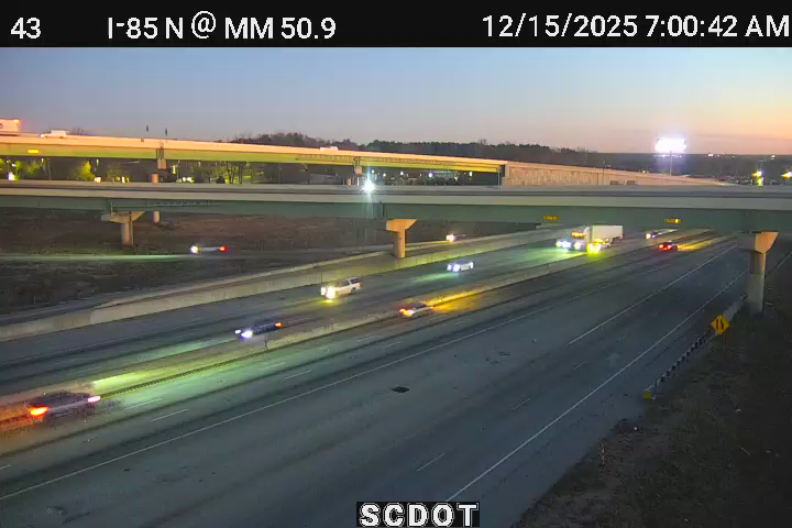 Greenville: I-85 N @ MM 50.9