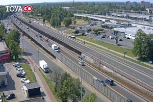 Lodz: Osiedle imienia Mikolaja Kopernika: Włókniarzy - Kaliska estakada