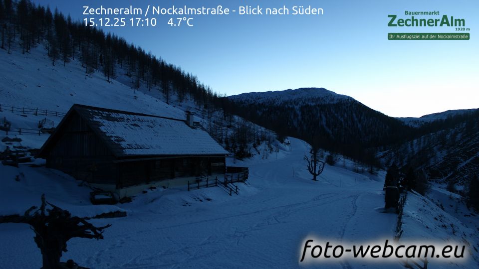 Krems in Karnten: Zechneralm - Nockalmstraße - Blick nach Süden