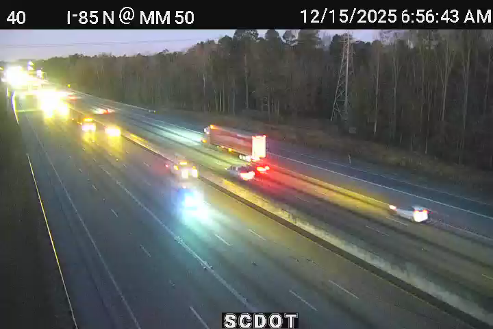 Greenville: I-85 N @ MM 50
