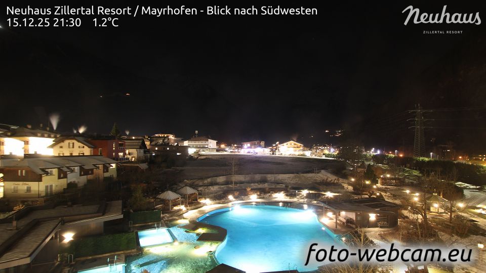 Mayrhofen: Neuhaus Zillertal Resort - Blick nach Südwesten