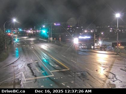 Courtenay › West: Highway 19A at 17 Street Bridge in - looking west