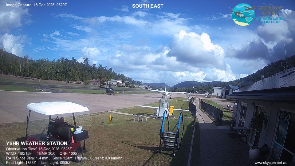 The Oaks › South-west: Shute Harbour - Skycam.net.au -> SW