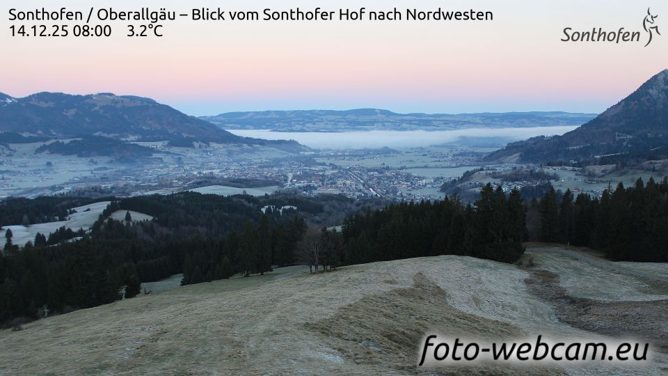 Sonthofen: Oberallgäu - Blick vom Sonthofer Hof nach Nordwesten