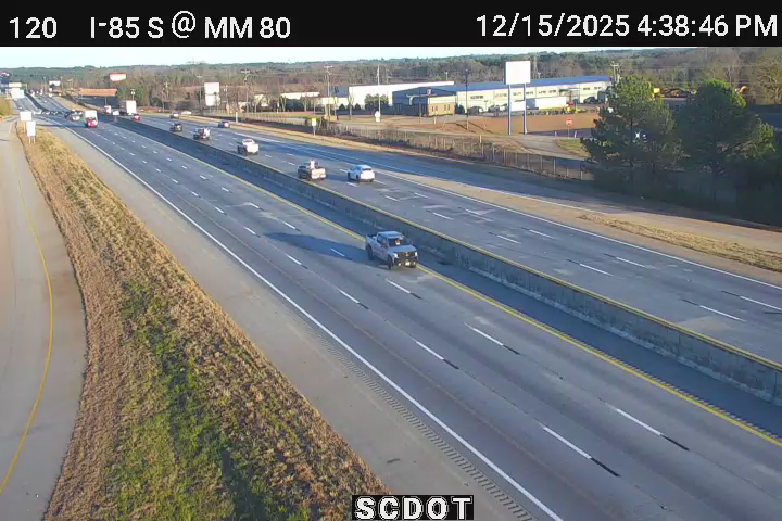 Enola: I-85 S @ MM 80 (Gossett Rd)