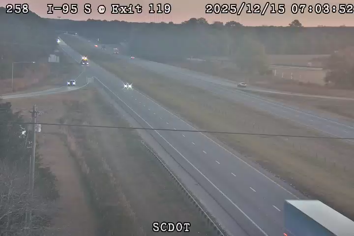 Manning: I-95 S @ MM 118.8 (SC 261)