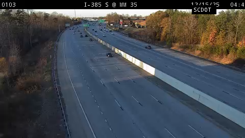Cardinal Creek: I-385 S @ MM 35