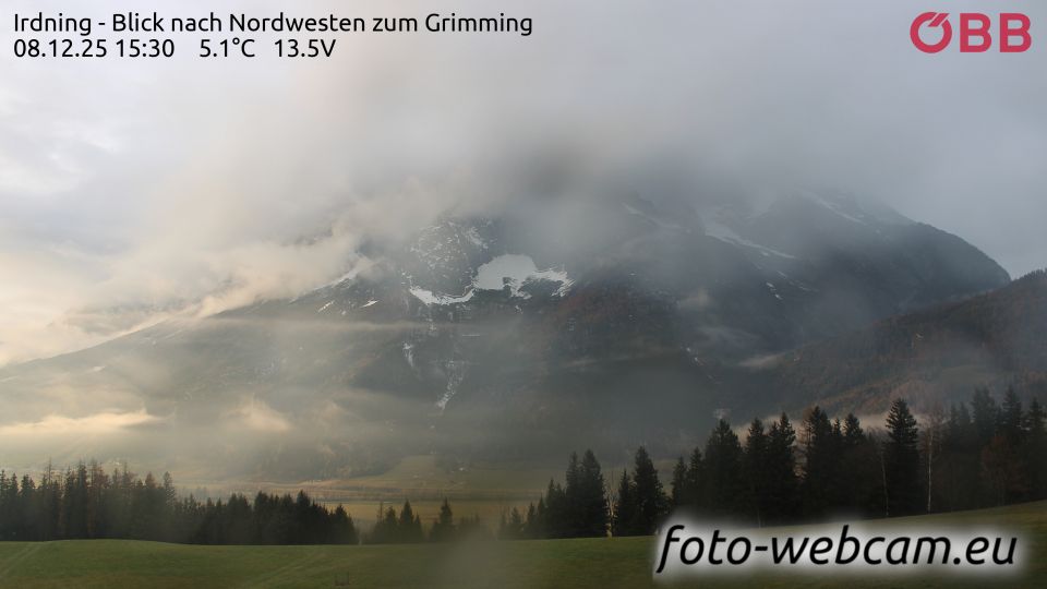 Sankt Martin am Grimming: Irdning - Blick nach Nordwesten zum Grimming
