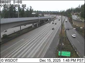 Bellevue: I-90 at MP 9.1: 112th Ave SE