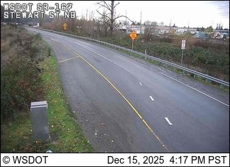 Pacific › North: SR 167 at MP 10.6: Stewart Rd, NB Ramp