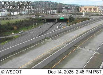 Renton: SR 167 at MP 26.1: I-405, SE Quad