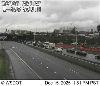 Renton: SR 167 at MP 26.1: I-405 South