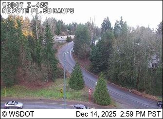 Kirkland: I-405 at MP 17.3: NE 70th,SB Ramps