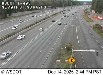 Kirkland: I-405 at MP 17.4: NE 70th,NB Ramps