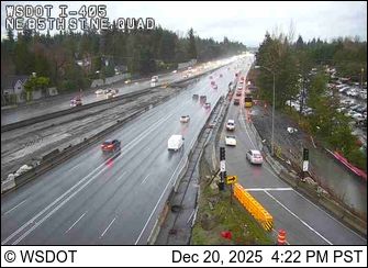 Kirkland: I-405 at MP 18.2: NE 85th, NE Quad