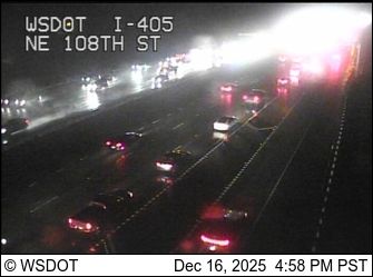 Kirkland: I-405 at MP 19.3: NE 108th St
