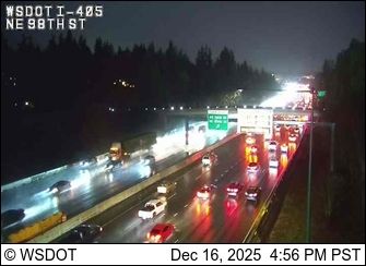 Kirkland: I-405 at MP 18.7: NE 98th St