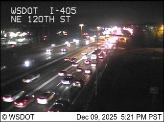 Kirkland: I-405 at MP 20.1: NE 120th St