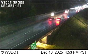 Woodinville: SR 522 at MP 12.9: NE 195th St